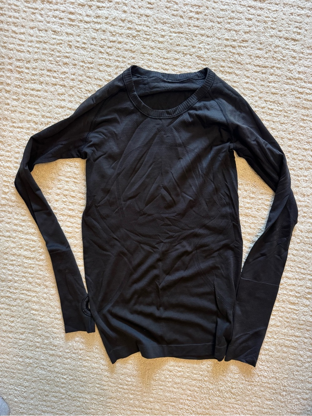 Women’s Black Scuba Long-Sleeve